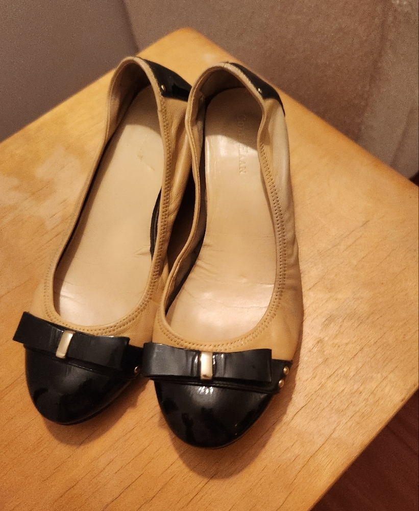 Elegant Black and Tan Women's Flats